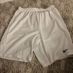 Nike White Athletic Shorts with Classic Design